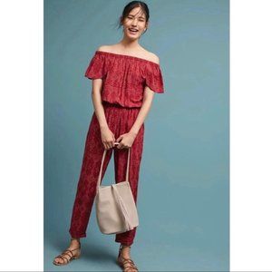 Anthropologie Beachgold Jumpsuit